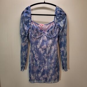 Sugar Thrillz Dolls Kill Bed Of Roses Bustier Dress - Size S